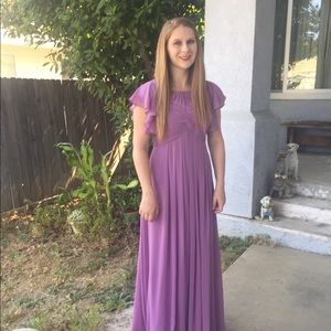 One lavender bridesmaid dress size 4 wore once